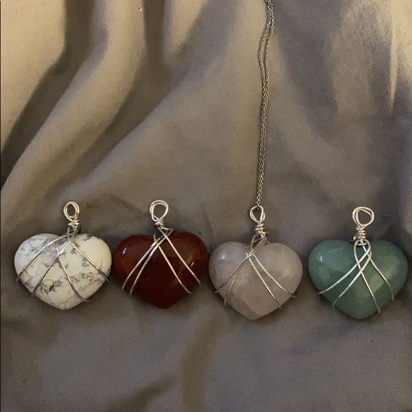 crystal wire wrapped necklaces - Picture 1 of 2